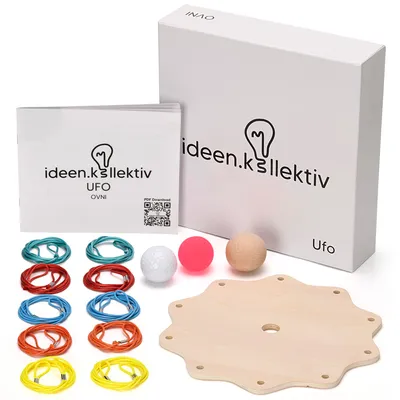 Image de ideen.kollektiv Jeu OVNI - Jeu interactif de team building, jeu de groupe en bois pour groupes de 3 à 10 personnes, favorise la communication & le travail d'équipe