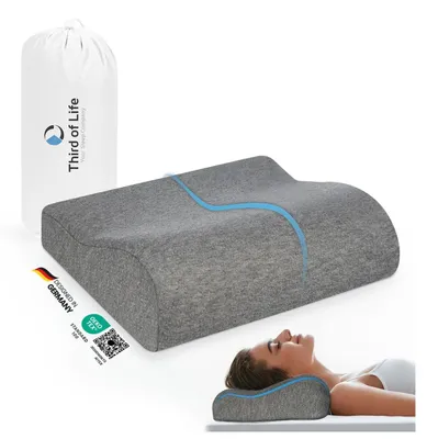 Zdjęcie produktu dla Ergonomiczna poduszka podróżna z pianki viskoelastycznej dla dorosłych i dzieci