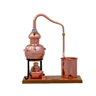 Obrázok produktu pre Destilačný prístroj Alembic set premium 0,7 litres s liehovým horákom a teplomerom