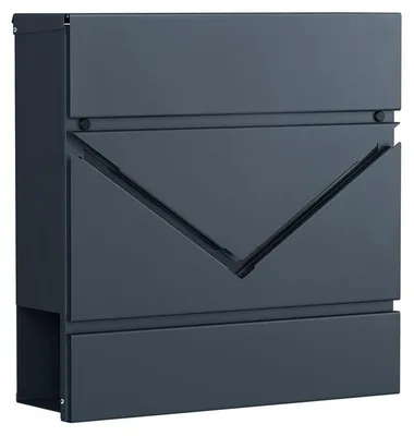 Immagine prodotto di Cassetta postale con scomparto per giornali - Modello da parete - Grigio antracite - 37 x 10,5 x 37 cm