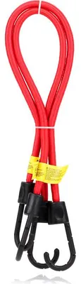 Image de HEYNER® tendeur de bagages set de 2 pièces 40cm jaune sangles de serrage Expander avec crochet réglable & extensible - pour voiture vélo moto meubles & transport