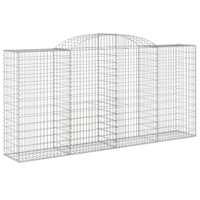 Obrázok produktu pre vidaXL Gabión s vysokým oblúkom 300x50x140/160 cm Pozinkované železo