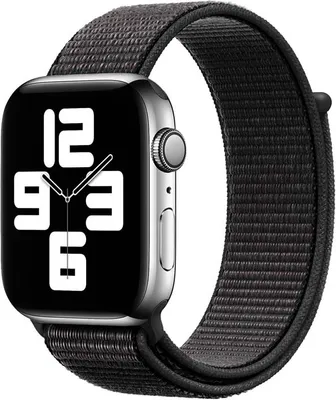 Produktbild von Armband für Apple Watch Series 8 7 6 5 4 3 2 1 SE - Nylon Band Ersatzarmband Sport Loop - Schwarz - 38mm 40mm 41mm