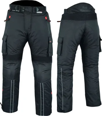 Produktbild von BULLDT Motorradhose Cargo Textilhose Cargohose Schwarz, Größe:62/5XL