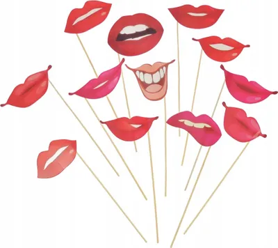 Produktbild von Kuss-Fotozubehör LIPS Photo Booth 12-tlg.