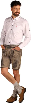 Produktbild von Lederhose Tobias grau, Groesse:52