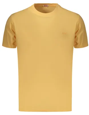 Produktbild von Herren Kurzarm T-Shirt Orange mit Stickerei und Rundhalsausschnitt