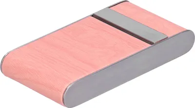 Produktbild von Zigarettenetui Tragbares Zigarettenetui für Damen mit Holzmaserung und Streifen zur Aufbewahrung von 20 Zigaretten