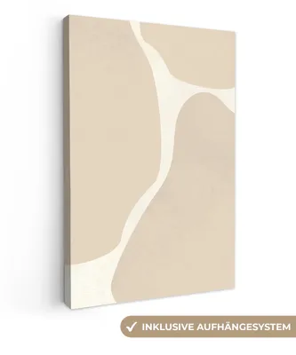 Obrázek produktu pro OneMillionCanvasses® - Obrazy na plátně - Abstraktní - Béžová - Moderní umění, nástěnné umění, nástěnné dekorace obrazy obývací pokoj, 80x120cm
