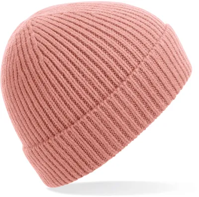 Produktbild von Beechfield B380 | Engineered Knit Ribbed Beanie - Farbe: Blush - Größe: One Size