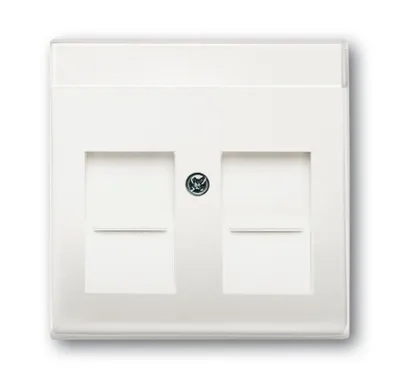 Produktbild von Busch-Jaeger 1710-0-3887, Weiß, konventionell, Jede Marke, 63 mm, 63 mm, 1 Stück(e)