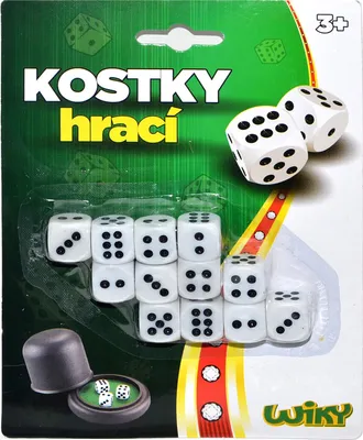 Obrázek produktu pro Kostky hrací 1,5 cm 12 ks