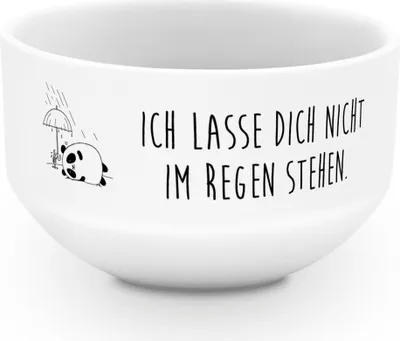 Produktbild von Mr. & Mrs. Panda Schüssel Panda Freundschaft - Weiß - Geschenk, Obstschale, dessertschale, schale, porzellanschüssel, Müslischale