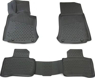 Produktbild von AD Tuning Gummi Fußmatten Set für Mercedes GLC X253 / C253, Bj. 6/2015-