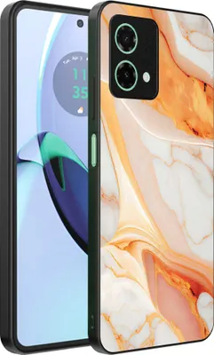 Obrázek produktu pro Vhodné pro Motorola Moto G84 Pouzdro na telefon s mramorovým potiskem - TPU zadní kryt pouzdro mramorový design - Orange - Smartphonica