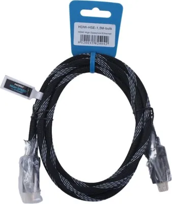 Obrázok produktu pre Vysokorýchlostný kábel HDMI 1,5 m s kovovou zástrčkou Ethernet