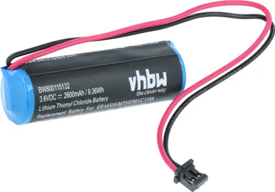 Produktbild von vhbw Batterie kompatibel mit Mitsubishi M70, MR-J3 CNC System, CNC Maschine (2600 mAh, 3,6 V, Li-Ion)