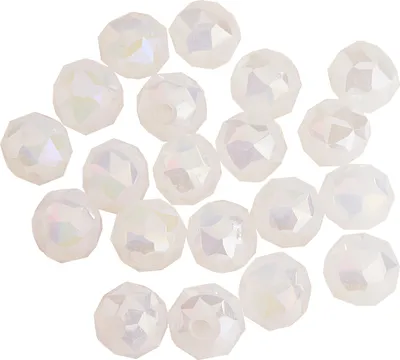 Produktbild von PRACHT Glasschliffperle Rund 6 mm 20 Stück Kristallperlen Bastelperlen