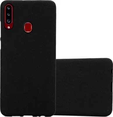 Produktbild von Cadorabo Schutzhülle für Samsung Galaxy A20s Hülle in Schwarz Handyhülle TPU Etui Cover Case