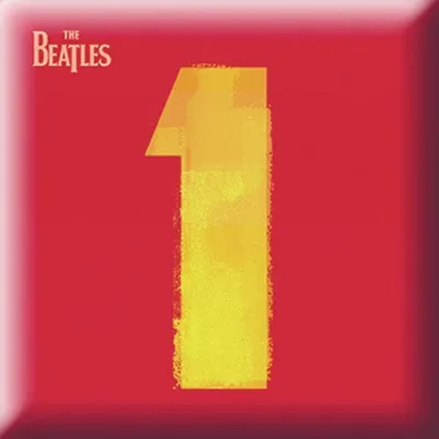 Obrázok produktu pre The Beatles - Album - odznak "1", kovový RO8639 (jedna veľkosť) (červená/žltá)