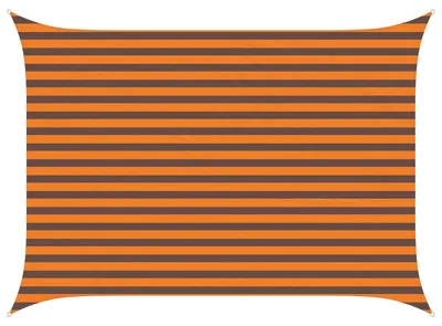 Image de vidaXL Tente d'ombrage orange et marron 3,5 x 2,5 m 100 % polyester Oxford