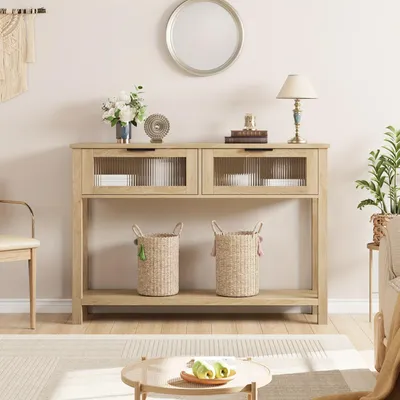 Image de Tabourets de bar – Lot de 2 – Avec dossier – En métal et similicuir – Hauteur d'assise de 24 pouces