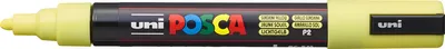 Obrázek produktu pro POSCA PC-5M, 1 kusů, Žlutá, Štětičkový hrot, Černá, Žlutá, 1,8 mm, 2,5 mm