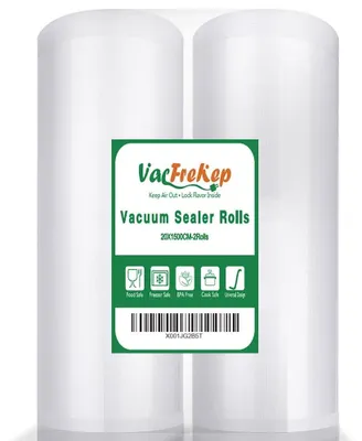 Productafbeelding van 2 Rollen Vacuümzakken 20x1500cm voor Voedselbewaring