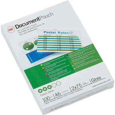 Obrázek produktu pro GBC 3743152, Lesklý, Průhledná, A6, 111 mm, 154 mm, 100 kusů