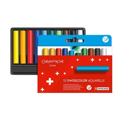 Produktbild von Aquarellstifte Swisscolor, 10 Farben, Caran d'Ache