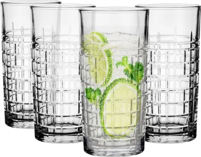 Produktbild von GLASMARK® Gläser 4-Set 320 ml Große 4 Stück Longdrinkgläser transparent Saft und Cocktail Party Trinkglaswaren Saftgläser Trinkgläser für Wasser