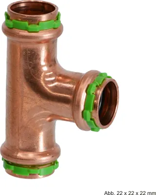 Immagine prodotto di Raccordo a T VSH SudoPress in rame SP5130V, 3I, 12 mm
