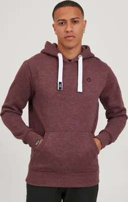 Produktbild von SOLID SDBennHood Herren Kapuzenpullover Hoodie Pullover mit Kapuze Kordelzug Kängurutasche Rippbündchen Label-Details Baumwollmischung Regular fit