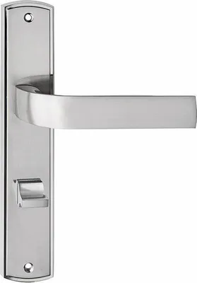 Produktbild von Türgriff EUROPA NICKEL SATINIERT DIN Norm WC Lochabstand 72mm