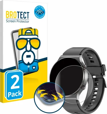 Produktbild von 2x BROTECT Fullscreen Schutzfolie für Kardena Care Pro 2 (rund) Displayschutz Folie Fullcover Klar Transparent