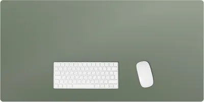 Produktbild von Farbe Oliv – Schreibtischunterlage – Rutschfeste Tischunterlage – Schreibtischmatte für Büro & Zuhause – Schreibunterlage – Mauspad – Tischmatte – 100 x 50 cm