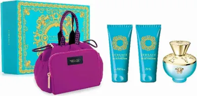 Zdjęcie produktu dla Versace Dylan Torquoise woda toaletowa spray 100ml zestaw 4 szt