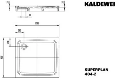 Produktbild von Kaldewei 430448040672 DW SUPERPLAN CLASSIC mit Wannenträger