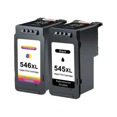 Produktbild von 2er PG-545XL CL-546 XL Remanufactured Druckerpatronen für Canon 545 Pixma MG2550s TS3150 TS3350 TR4550 MX495 iP2850 TS205 TS305