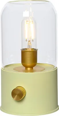 Produktbild von LED Retro Tischleuchte Warmweiß Grün Vintage Lampe 19,5cm