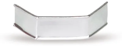 Produktbild von 1000x U-Clipse Verschlussclipse Beutelverschlüsse 40 mm Silber Papier