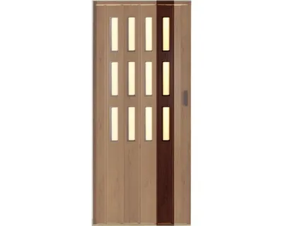Obrázek produktu pro Přídavná lamela pro shrnovací dveře Luciana Design Line prosklené 15 x 200 cm třešeň