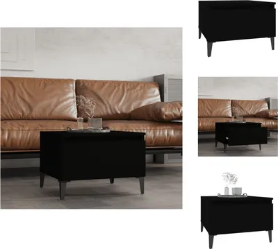 Immagine prodotto di vidaXL Tavolino nero 50x46x35 cm in legno - Tavolini
