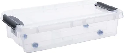 Produktbild von Aufbewahrungsbox auf Rollen DEKO Kunststoff Aufbewahrungskasten Box Kasten 31 L