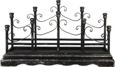 Produktbild von Clayre & Eef Kerzenständer 46 cm Schwarz Eisen