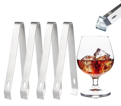 Obrázek produktu pro Sada čtyř servírovacích kleští, kleští na led, kleští na jídlo z nerezové oceli, kuchyňských kleští pro večírky a kavárny