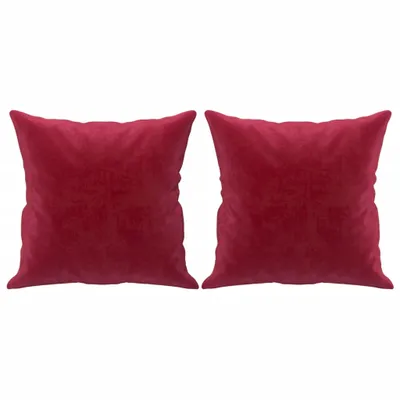 Immagine prodotto di vidaXL Cuscino decorativo 2 pz. Velluto rosso vino 40x40 cm