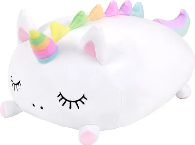 Imagen del producto de Almohadas Squishmallows, tamaño gigante, con forma de unicornio
