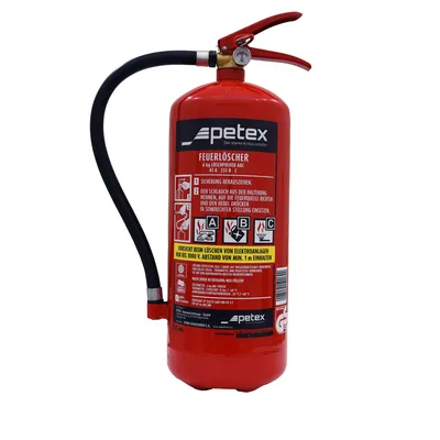 Produktbild von 6kg Feuerlöscher nach DIN EN3 ABC-Feuerlöscher von PETEX