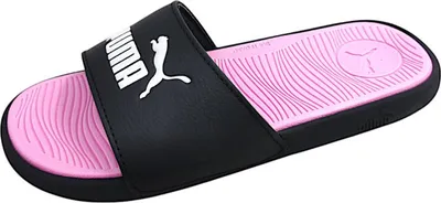 Produktbild von Puma Damen-Badepantolette Cool Cat 2.0 Wns Schwarz-Weiß-Pink, Farbe:schwarz, UK Größe:3